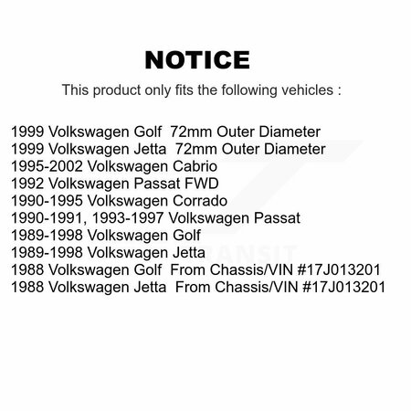 Kugel Front Wheel Bearing For Volkswagen Jetta Cabrio Golf Passat Corrado 70-510004